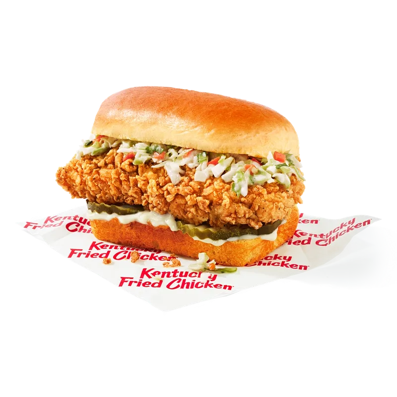 KFC Snacker with Coleslaw